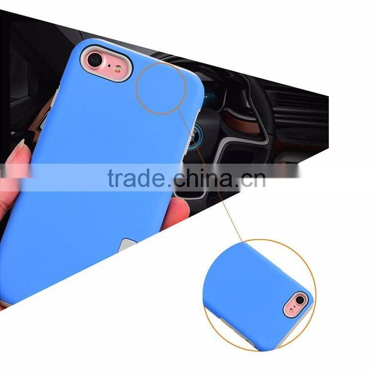 full covered pc+tpu case for iphone 7/7 plus 2 in 1 case for iphone 7 shock proof promotion case