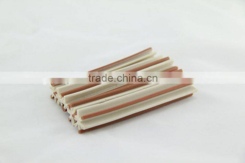 pet food package (two-tone straight hexagonal natural dog chews)