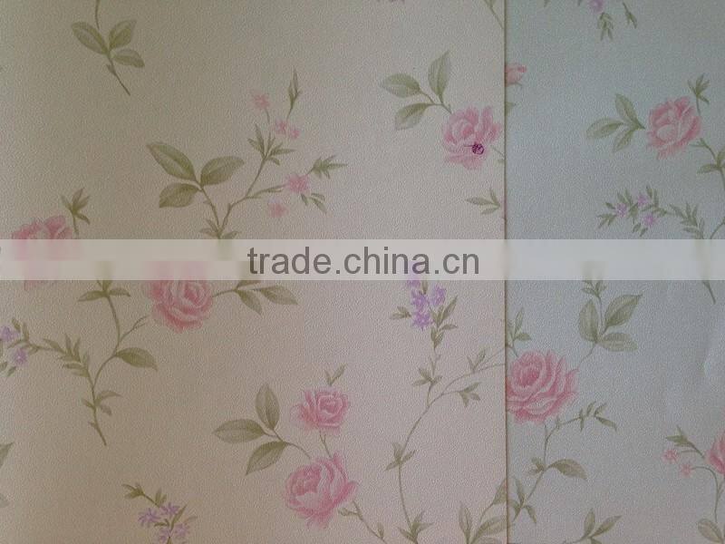 country style flowers vinyl wallpaper