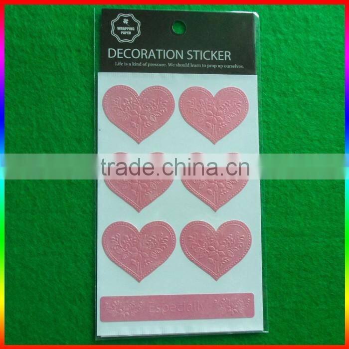 English words PVC cartoon stickers for little boys and girls