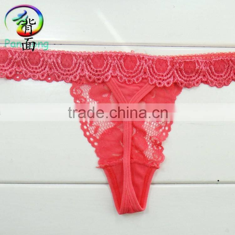 2015 sexy thong Women lace v-string tanga for young girls