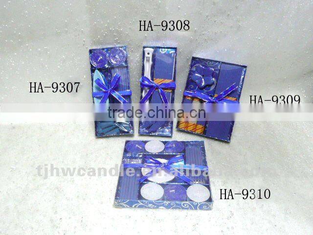 incense stick with ceramic incense holder gift set