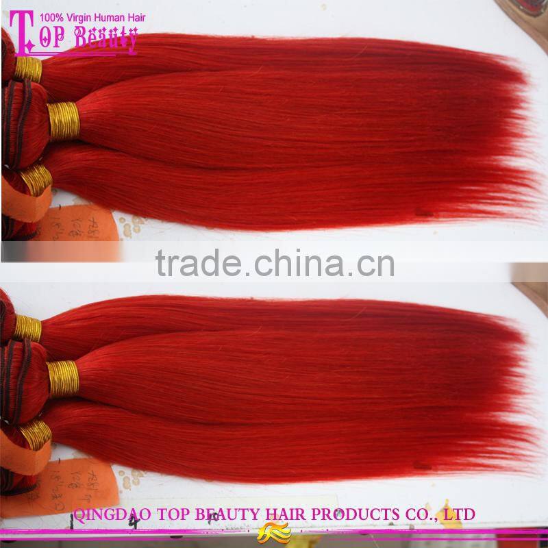 2016 Fashion 3 bundles brazilian hair weave bundles accept paypal wholesale cheap red brazilian hair weave