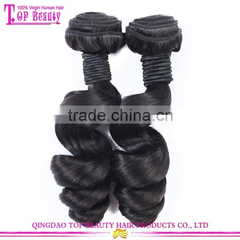 Top Quality Grade 7a Peruvian Hair Loose Wave 100% Unprocessed Virgin Human Hair Weaving