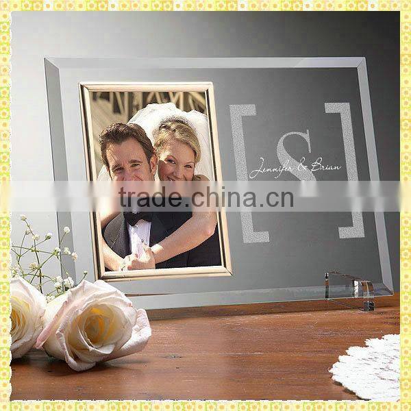 Cheap Photo Frame Glass Coaster For Couple Souvenirs Gifts