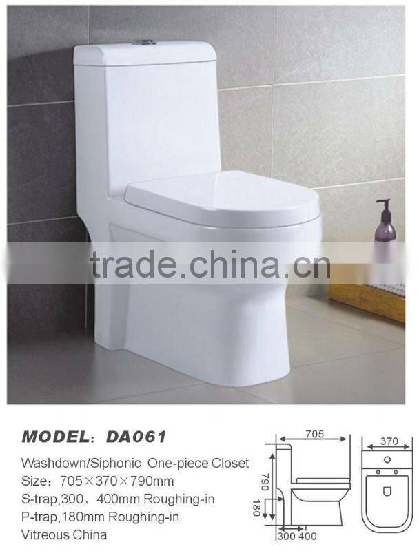 Bathroom Ceramics Economic CE one piece Toilet washdown one piece closet DA033