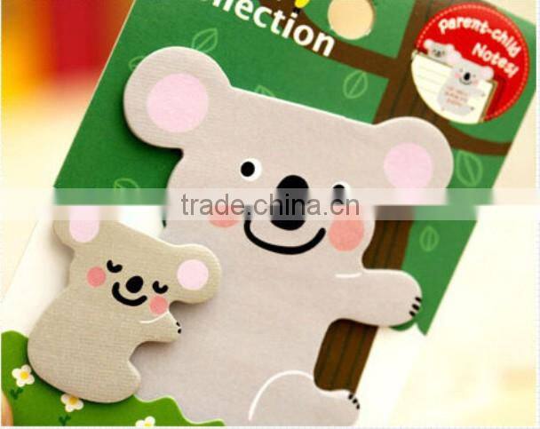 custom Self-Adhesive Feature cartoon magnetic die cut sticky notes