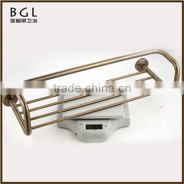 20020-b best selling hot bathroom products zinc alloy bronze bathroom accessory towel shelf