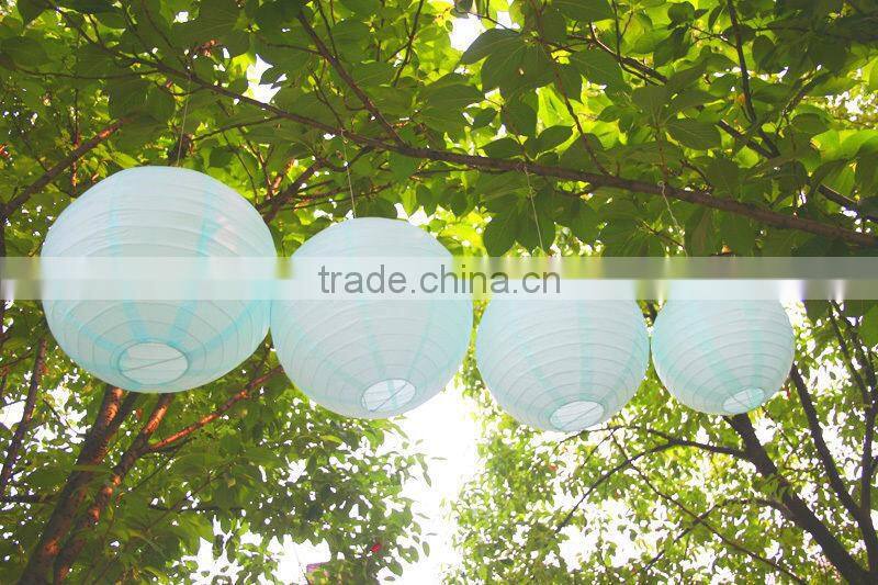 YIWU PARTYSUPPLIER 8" 12" 16" Assorted Eyelet Paper Lanterns