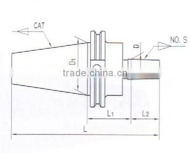 CAT40 drill chuck arbor