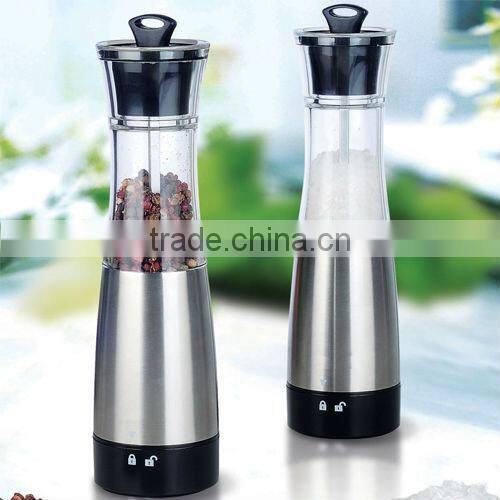 new style stainless steel gravity electrical pepper mill
