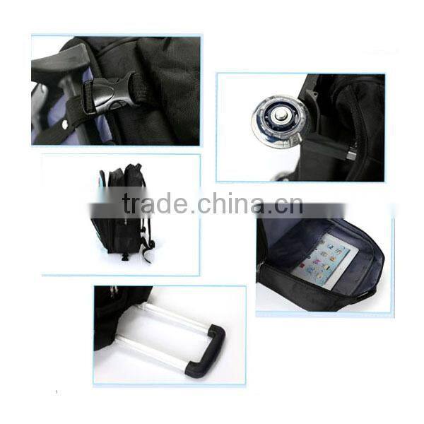 2015 China supplier New Fashion High Quality Wheeled School Bag