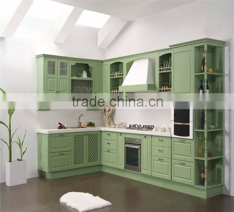 Ready made kitchen cabinets, farm style solid wood kitchen cabinet