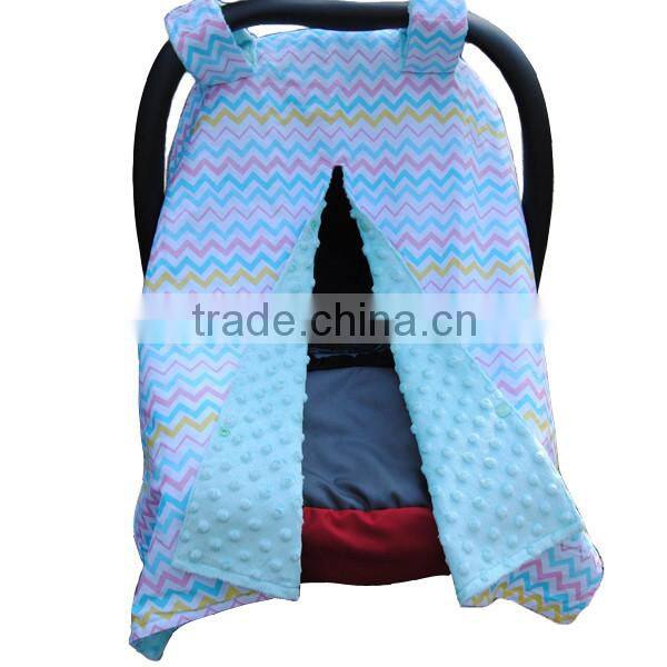 World Class Colorful Chevron Design Super Soft Luxurious Cotton Baby Car Seat Cover