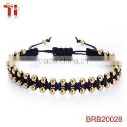 stainless steel jewelry rhinestone evil eye bracelet gold plated beads for jewelry making
