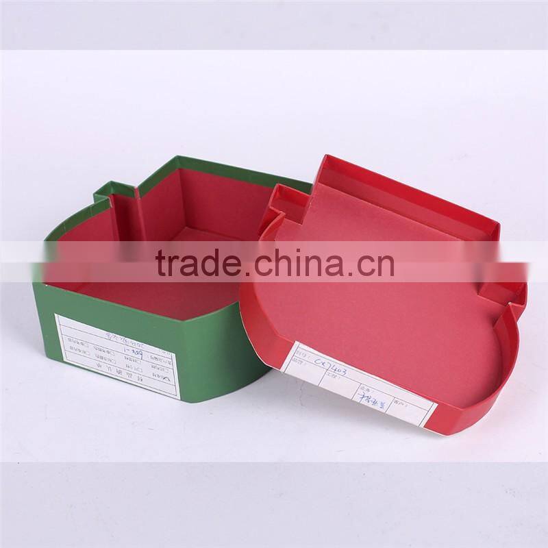 Round empty decorative christmas gift box