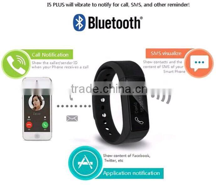 smart bracelet i5 plus Bluetooth Waterproof Touch Screen Fitness Tracker Sleep Monitor Healthy bands