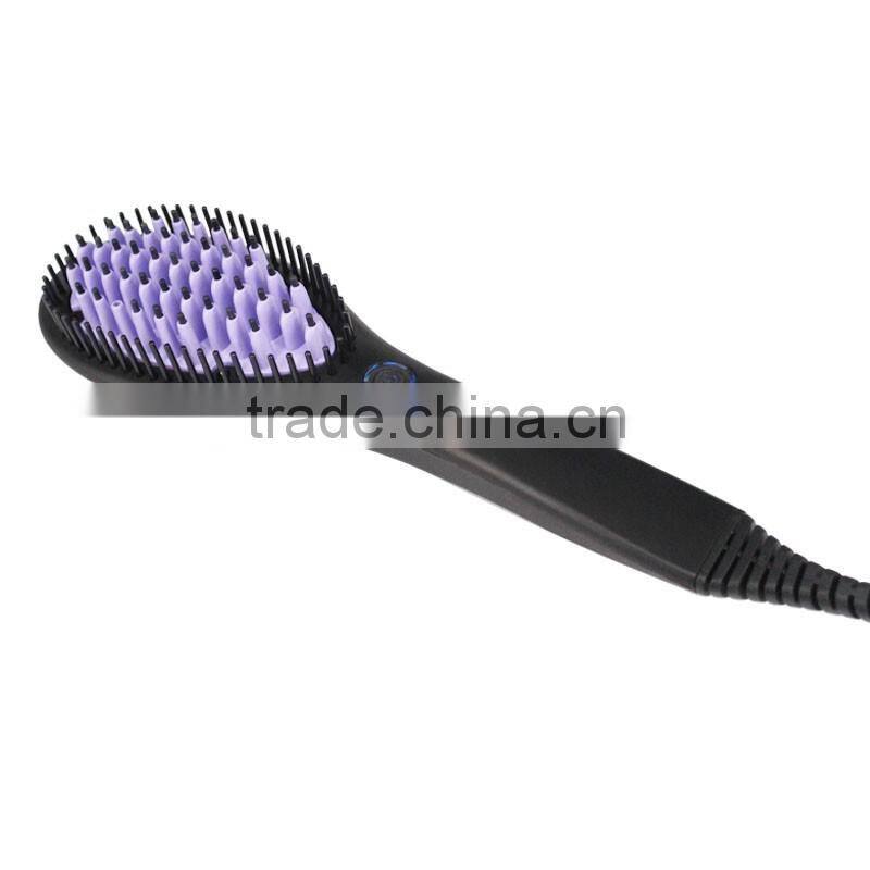 LCD display electric straightening hair brush as seen on TV