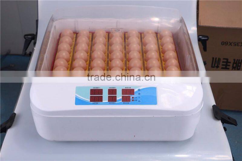 New design 55 eggs mini incubator with transparent cover,automatic mini chicken egg incubator for sale