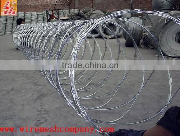 Single Razor,2 strands,4 strands Razor Type and Galvanized Surface Treatment barbed wire price