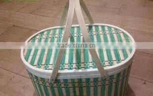 FD - 15861 Natural handicrafts bamboo gift basket with liner