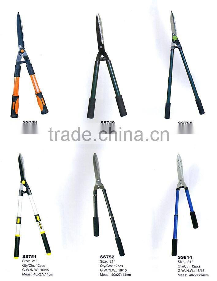 Comfortably use bypass ratchet lopper hedge pruning shears