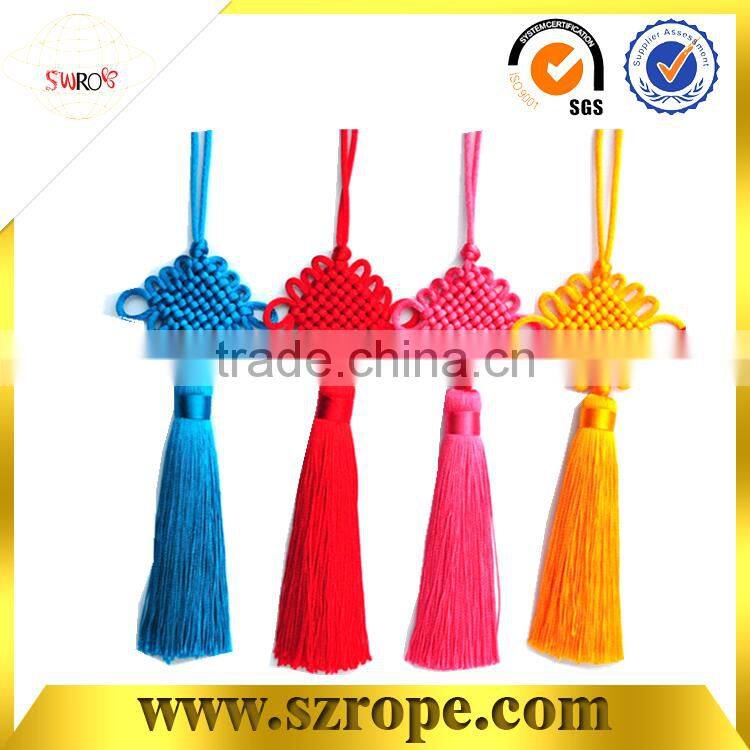 hot salecolorful chinese knot and chinese jade and tassel for jewelry