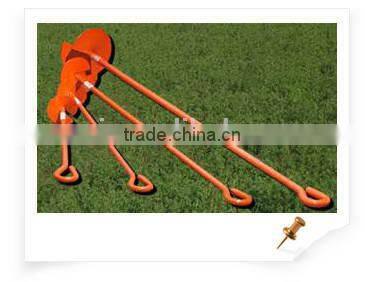 HDG Steel eye shaft earth screw