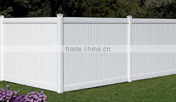 white PVC plastic farm fence