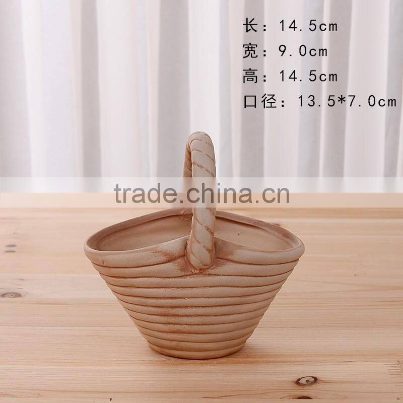 Ceramics Flower Pot for Home Office Desk Garden Decoration