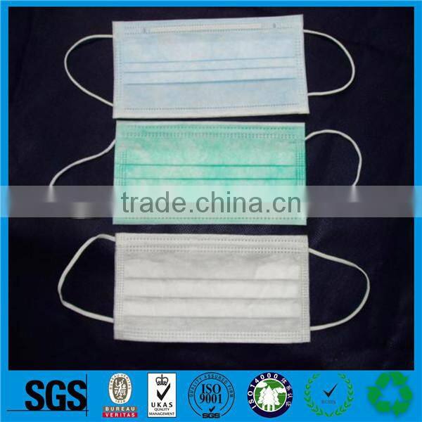 Wholesale nonwoven tie on face masks,3-ply nonwoven face mask,nonwoven earloop face mask