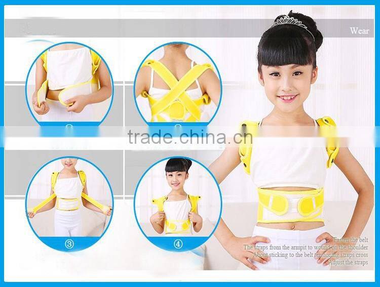 For kid adjustable back support belt for corrector posture shoulder support brace