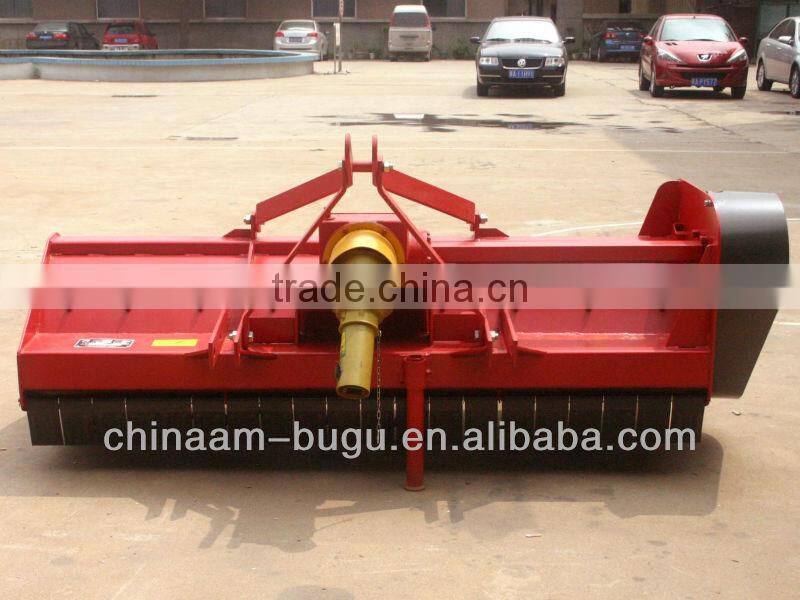 Tractor-mounted PTO rice straw chopper