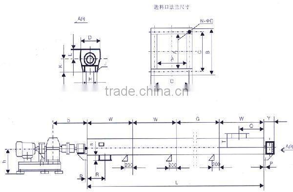 hot sale tube screw conveyor