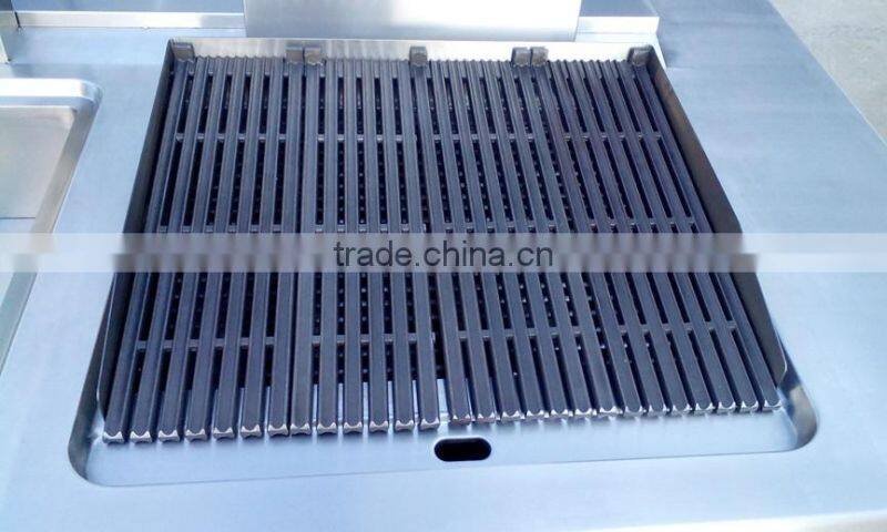 Indoor Kitchen Restaurant Lava Stone BBQ Gas Grill