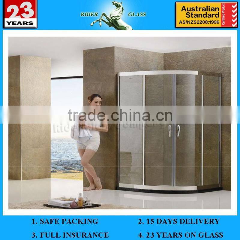 10MM-12MM Rectangle Style Sliding Door Shower Room Glass Supply