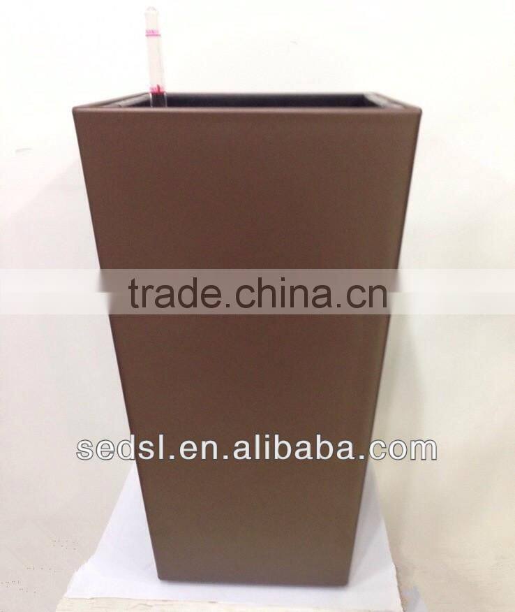 self-watering square wholesale glass flower pots