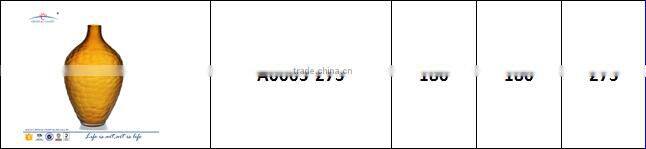 Large oval handblown frosted glass mosaic vase factory for wedding decoration