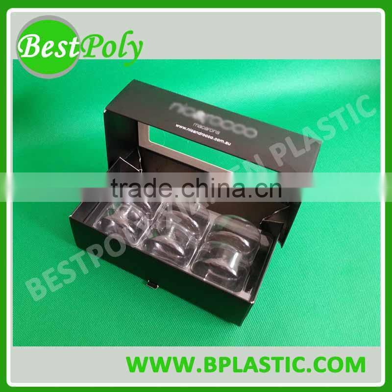 Paper Packaging Box for Macarons, Egg Tart, Chocolates, Paper Window Box, Paper Drawer Box