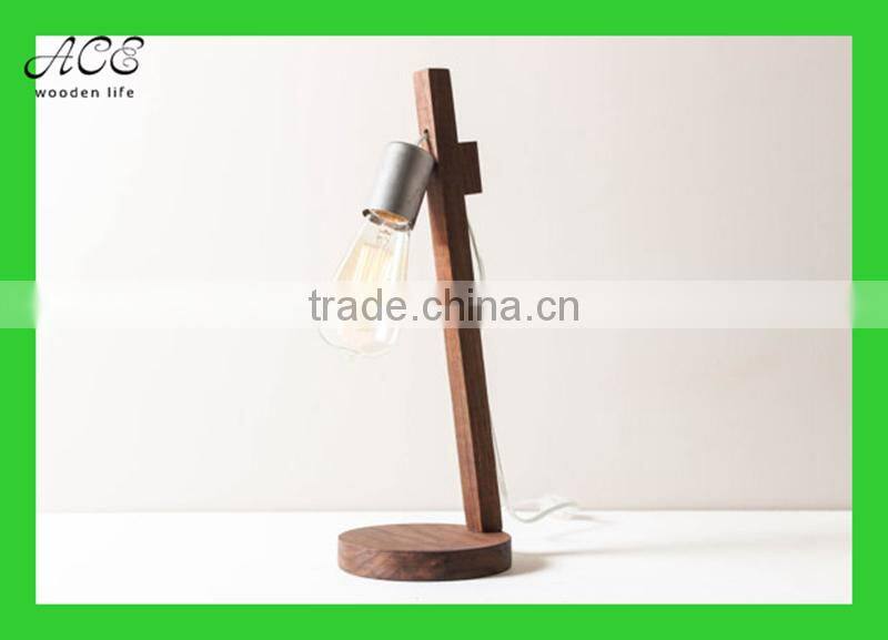 Solid wood lamp Desk lamp Wooden decorative lamp