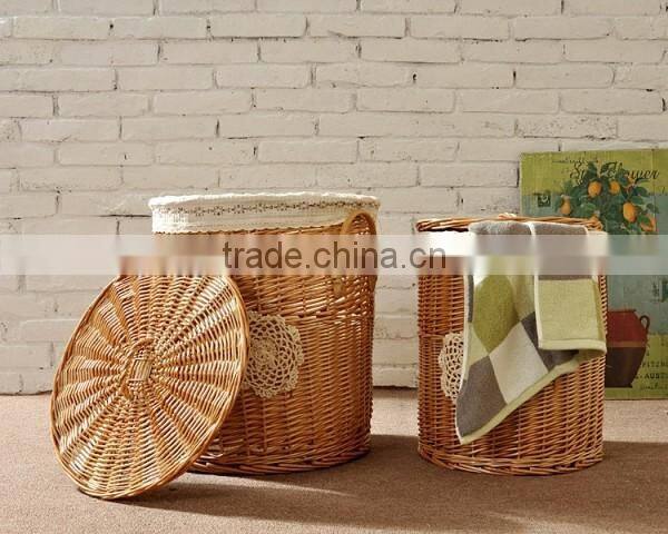 Wholesale cheap handmade willow corner storage basket