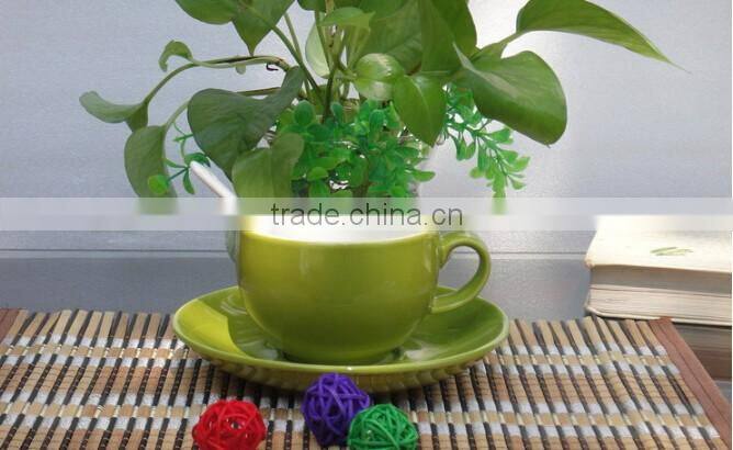 Haonai hot sale high quality ceramic small coffee cup and saucer sets