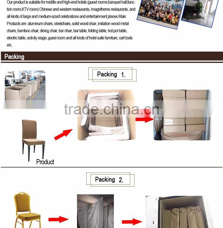 Chinese style wedding party used red color hotel chair covers