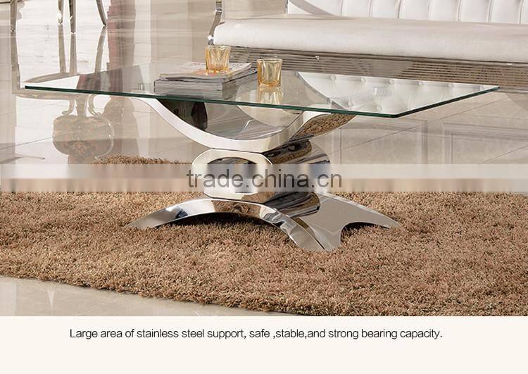 C346 living room furniture modern glass coffee table