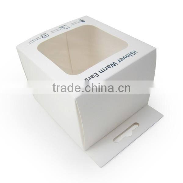 White square cardboard paper package boxes