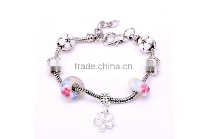 Wholesale Stock Small Order Fashion DIY Chamilia Beads Bracelets
