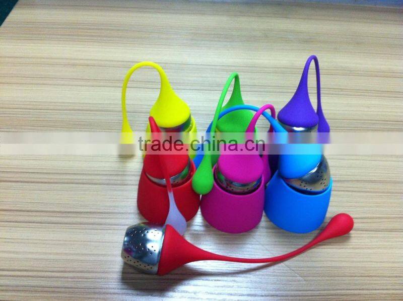 The droplets convenient silicone tea strainer / new trend and the wind silicone tea strainer