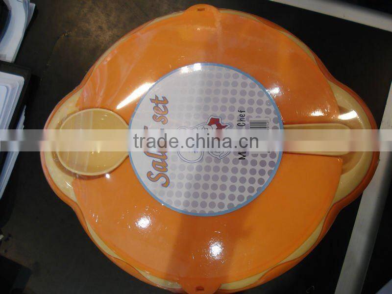 plastic salad container, plastic salad bowl