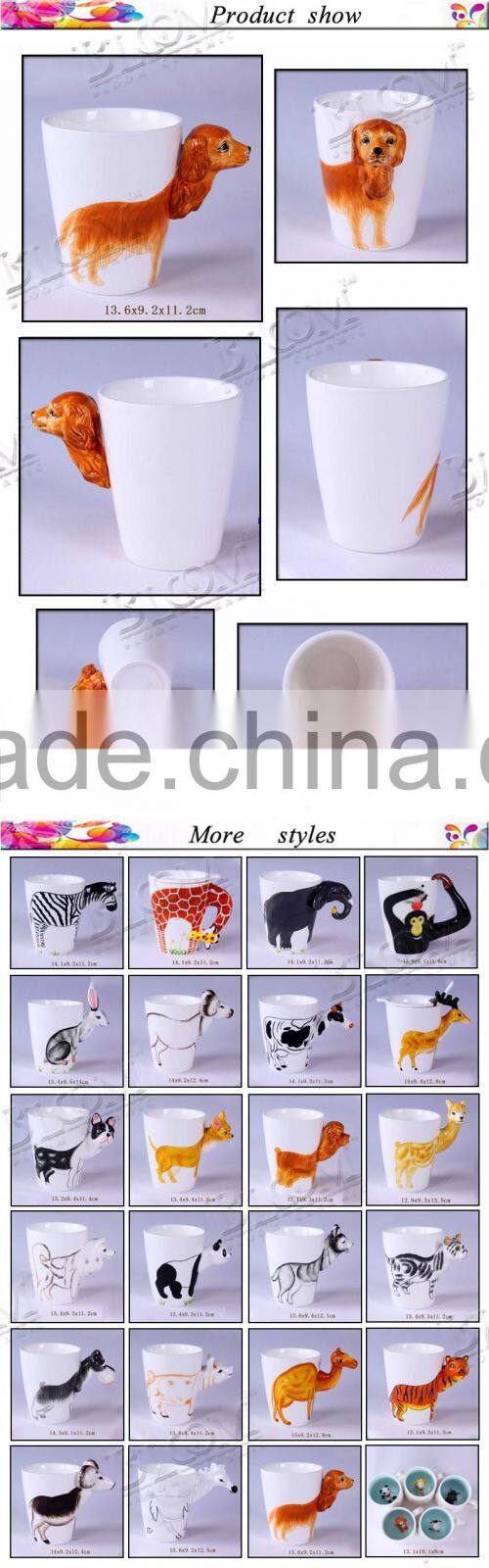 unique animal desgin ceramic mug manufacturers