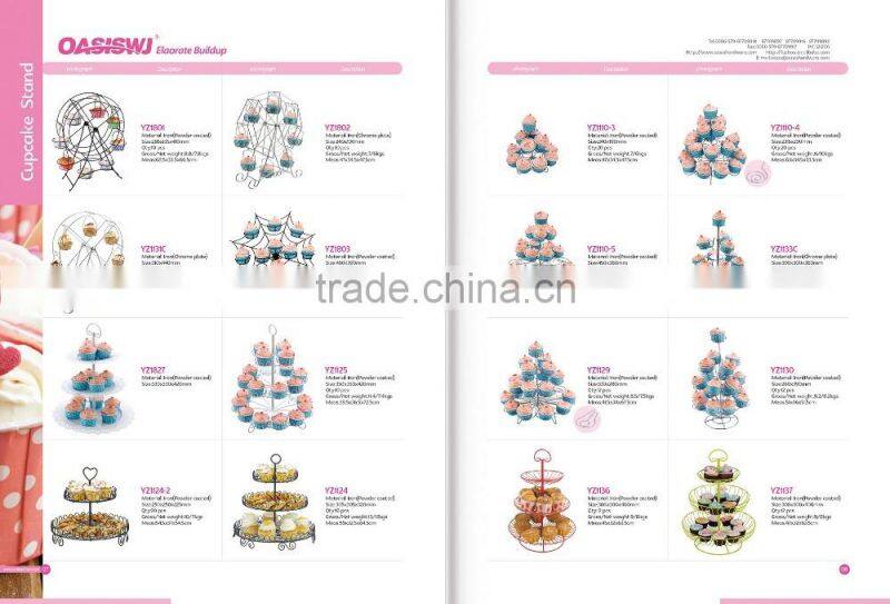 Metal cake stand with powder coating cake stand wedding cupcake stand